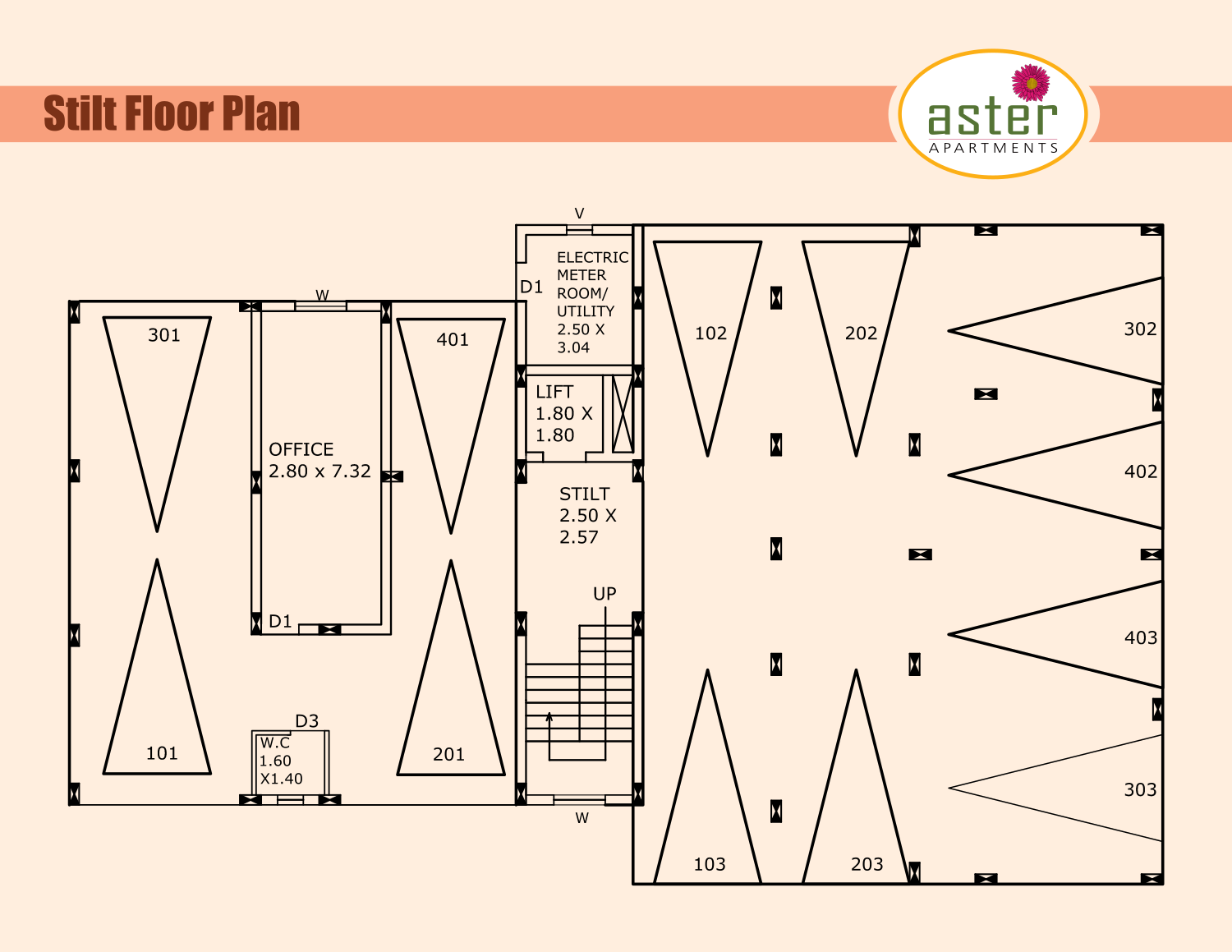 Aster stilt floor plan